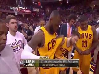 Lebron james accidentally kino manhood on tv