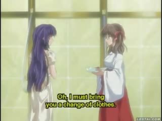 Pleasant hentai anime schoolgirl spanked in a bath