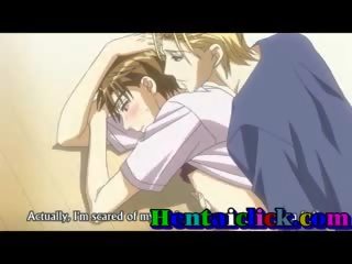 Mince l'anime gai formidable masturbated et sexe agrafe action