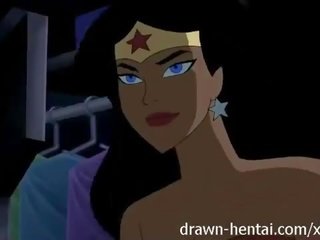 Justice league hentai - two chicks for batman member