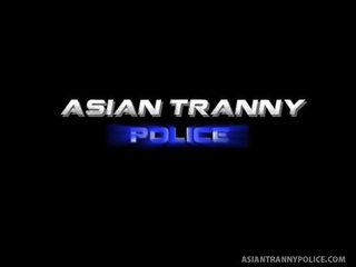 Superb Tranny Cop Shu Gets Right To Sucking cock