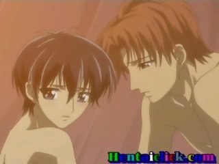 Hentai homosexual juvenil embracing n având anal futand
